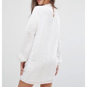 NWT ASOS white mini dress sz 2